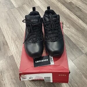 Converse Work Oxford Shoes, Black, Size 8.5 Wide
